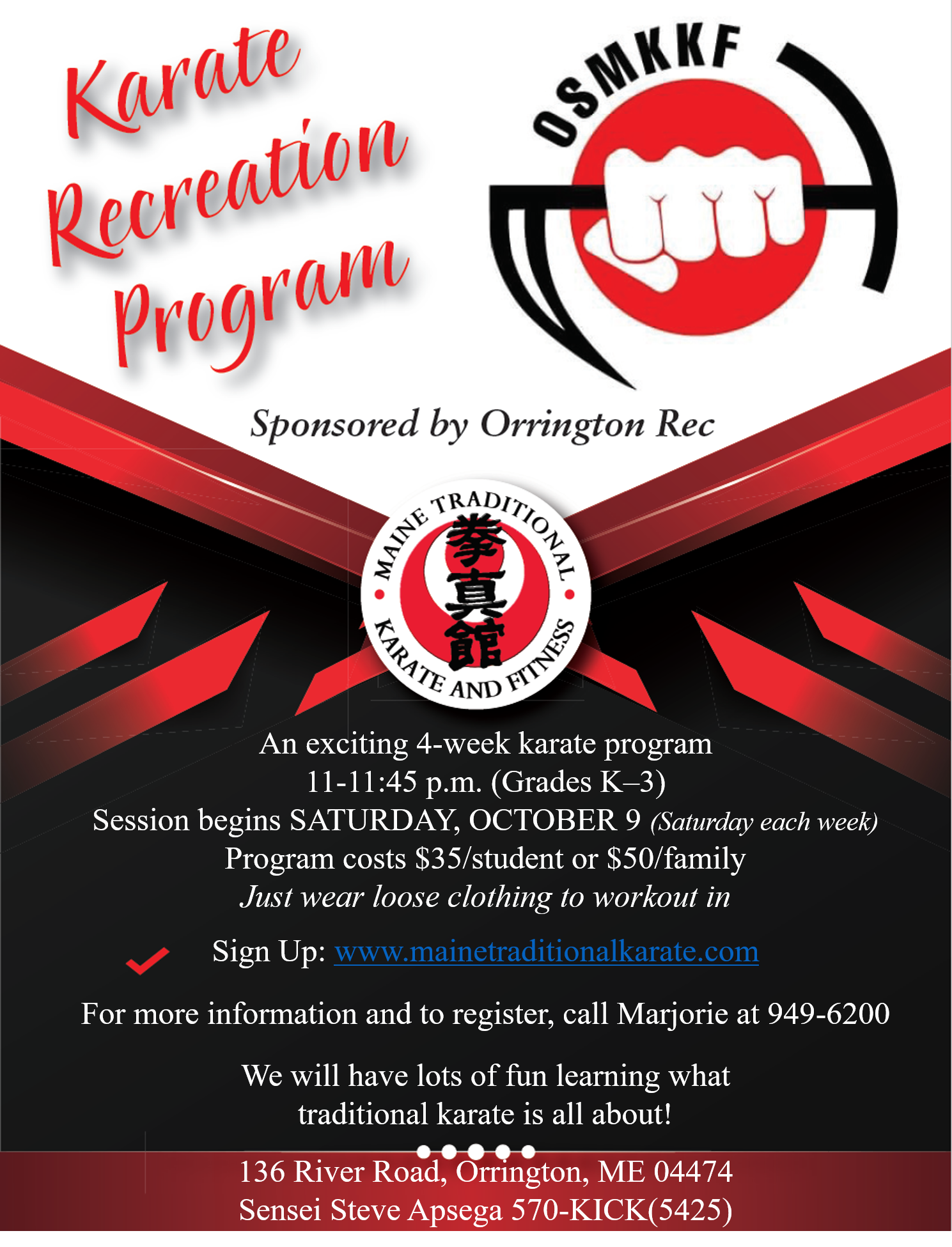 Orrington Recreation Program MTK